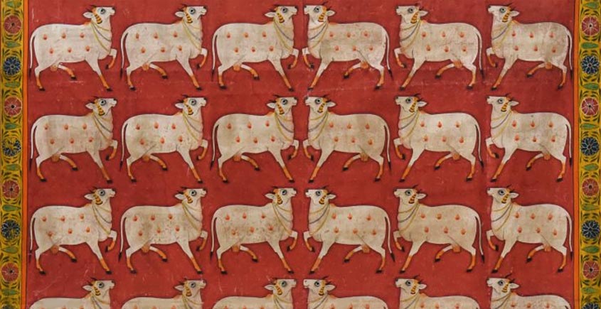 Pichwai Painting ~ Cow { 3 X 4 }